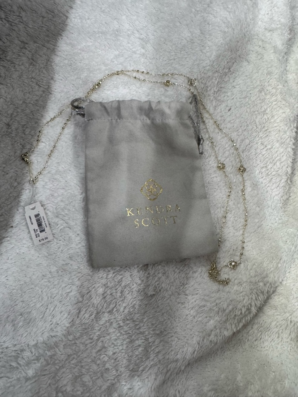 Kendra Scott Rue Long Necklace in Gold NWT - Picture 3 of 4